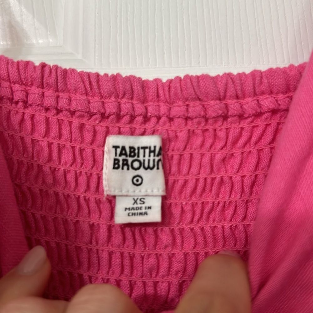 Tabitha Brown Tie Front Midi DressXS - Picture 5 of 7